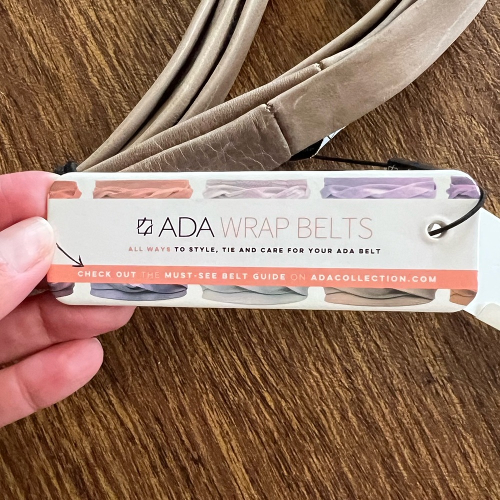 NWT Leather ADA Wrap Belt